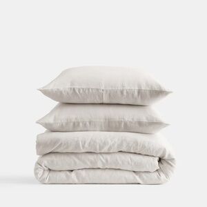 Quince King/Cal King Linen Duvet cover